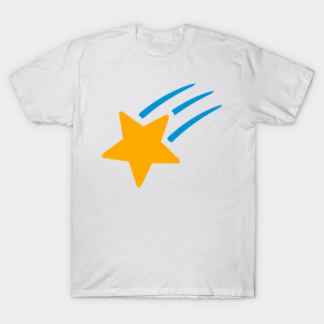 Shooting Star Emoticon T-Shirt by AnotherOne